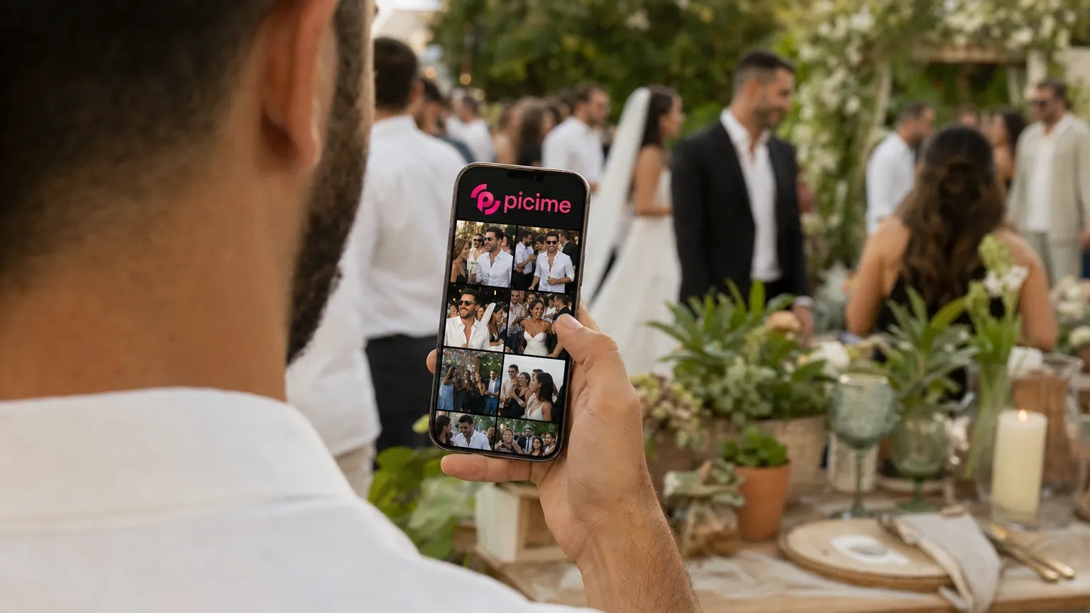 מתכננים חתונה ירוקה וידידותית לסביבה? גלו איך להחליף את המגנטים המזהמים והאביזרים החד-פעמיים במזכרת דיגיטלית יוקרתית ונקייה שנשארת אצל האורחים שלכם בטלפון לנצח.