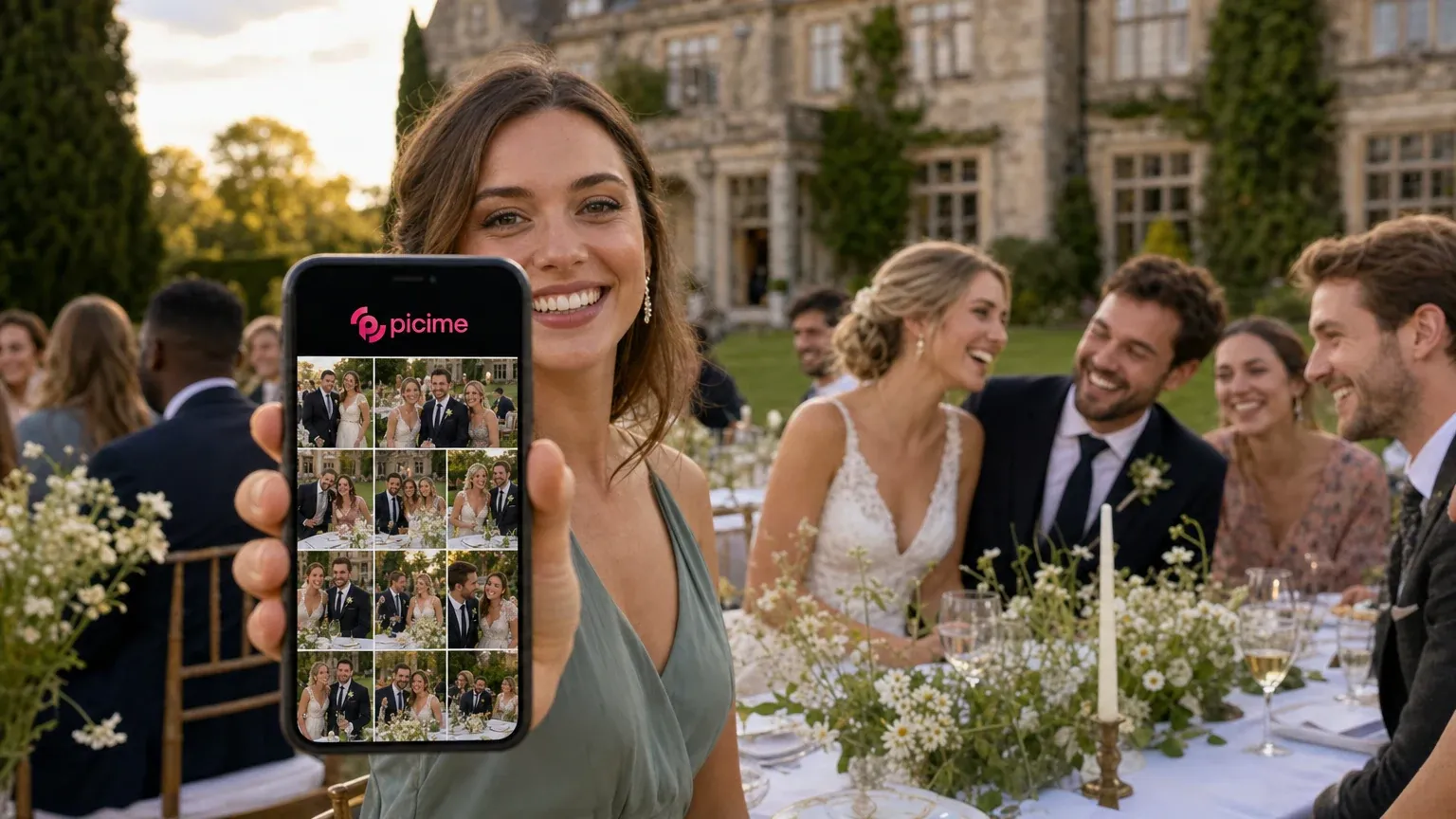 Eight wedding photo sharing apps compared on price, what guests have to do, face recognition and live slideshow. Prices checked September 2026.